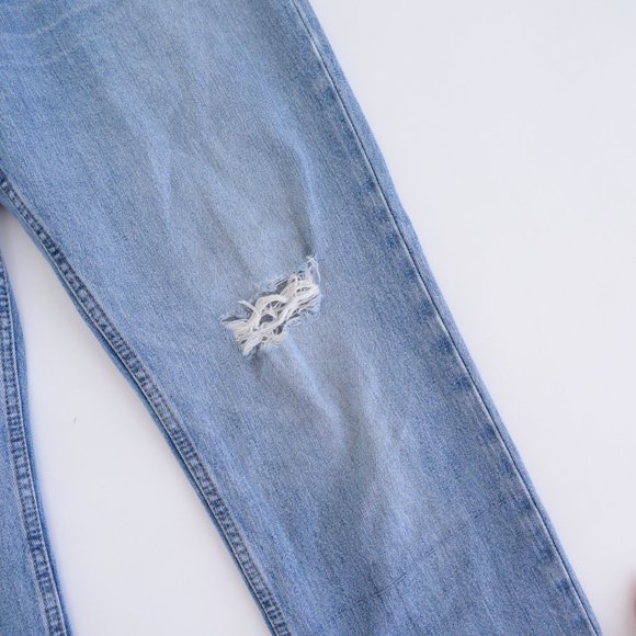 Levis 516 Straight Leg Distressed Denim Jeans ~36/32 - Picture 11 of 12
